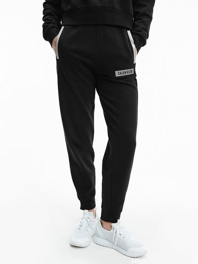 Calvin Klein Ruhák HU038963 | Calvin Klein Relaxed Cotton Terry Női Jogger Fekete